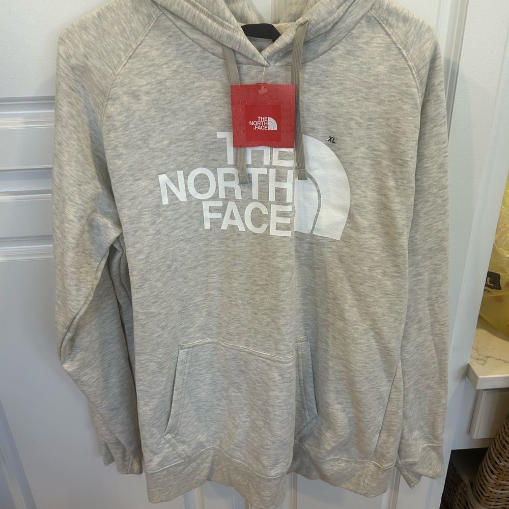 Women’s NWT XL North Face Half Dome wild oat heather hoodie sweatshirt